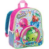 Shopkins Girls 12 School Backpack with Round Apple Blossom Front Pocket ,Pink ,12 Small