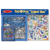 Melissa and Doug Stained Glass Ocean Animals Peel N Press Mural Crafts and Peel N Press Stickers Fairytale Princess Kit for Kids Bundle