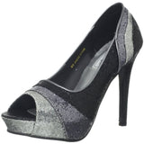 Touch Ups Women's Krissy Pump,Black Glitter,7.5 M US
