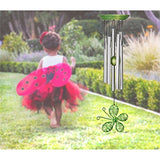 Woodstock Isabelle's Dancing Butterfly Wind Chime, Lime Green