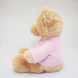 GUND It’s a Girl T-Shirt Teddy Bear Stuffed Animal Plush in Pink, 12”