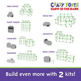 Everest Toys Crazy Forts, Glow in the Dark, 69 pieces