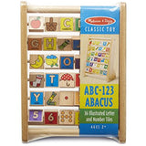 Melissa & Doug ABC-123 Abacus & 1 Scratch Art Mini-Pad Bundle (09273)