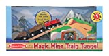Melissa & Doug Magic Mine Train Tunnel Wooden Train Accessory Set With Sound Effects (5pc)