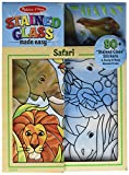 Melissa & Doug Stained Glass Made Easy Activity Kit: Safari - 90+ Stickers, Wooden Frame