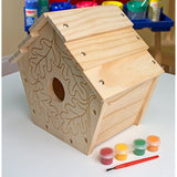 Melissa & Doug Wooden Birdhouse Build-Your-Own Kit & 1 Scratch Art Mini-Pad Bundle (03101)