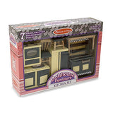 Melissa & Doug Doll-House Furniture- Kitchen Set