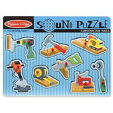 Melissa & Doug Sound Puzzle - Construction Tools and Vehicles