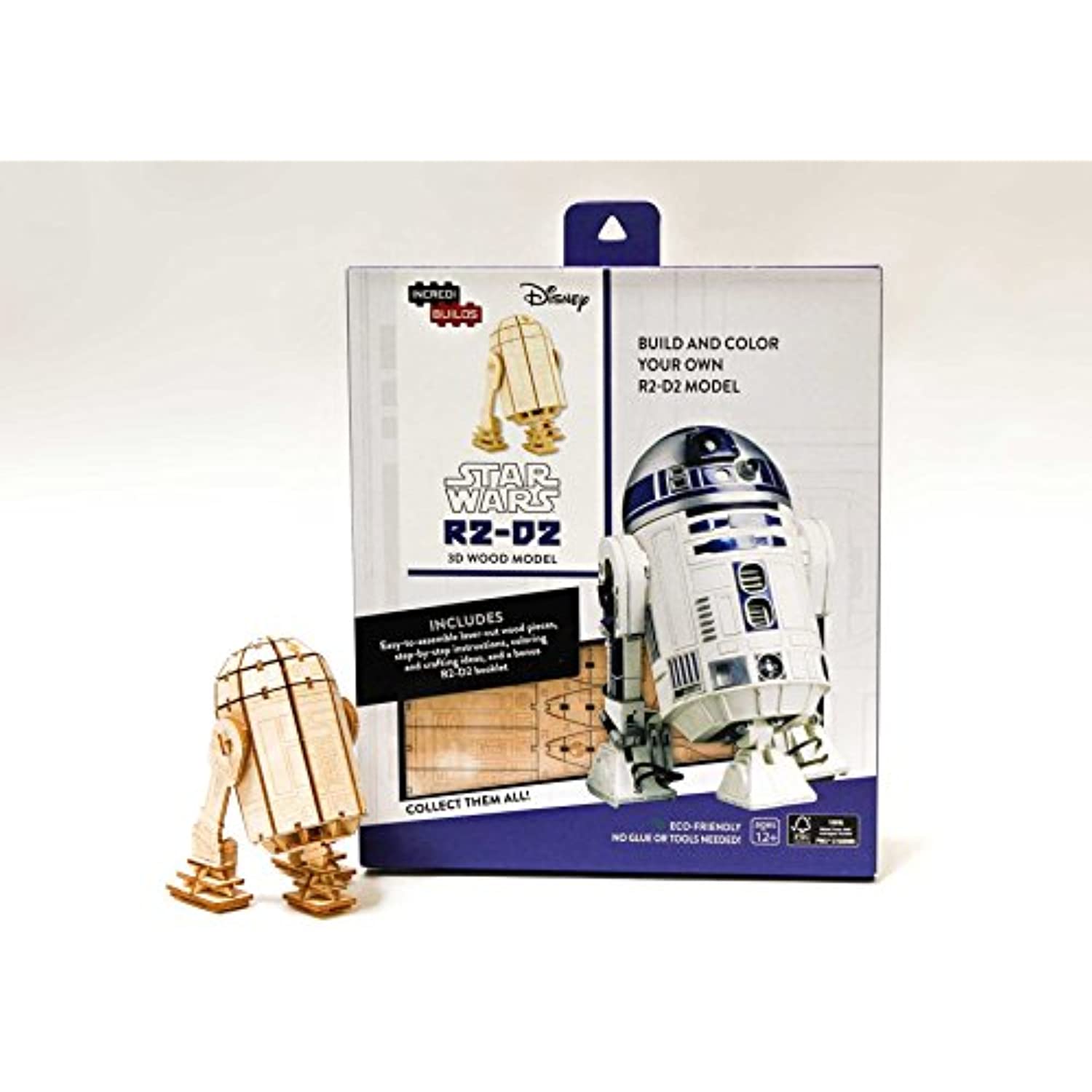 IncrediBuilds: Star Wars: R2-D2 3D Wood Model