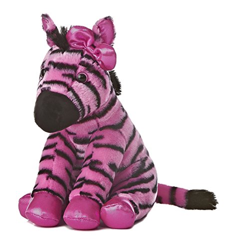 Aurora World Girlz Nation Pink and Black Zebra Plush, 11"