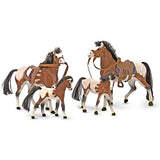 Melissa & Doug Appaloosa Horse Family 4-Piece Figure Play Set + Free Scratch Art Mini-Pad Bundle (22385)