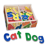 Melissa & Doug Alphabet Wooden 52 Magnets-in-a-Box Gift Set & 1 Scratch Art Mini-Pad Bundle