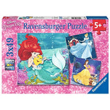 Ravensburger 09350 Disney Princesses - 3 X 49 Piece Jigsaw Puzzles - Value Set of 3 Puzzles in a Box – Every Piece is Unique, Pieces Fit Together Perfectly,Multi