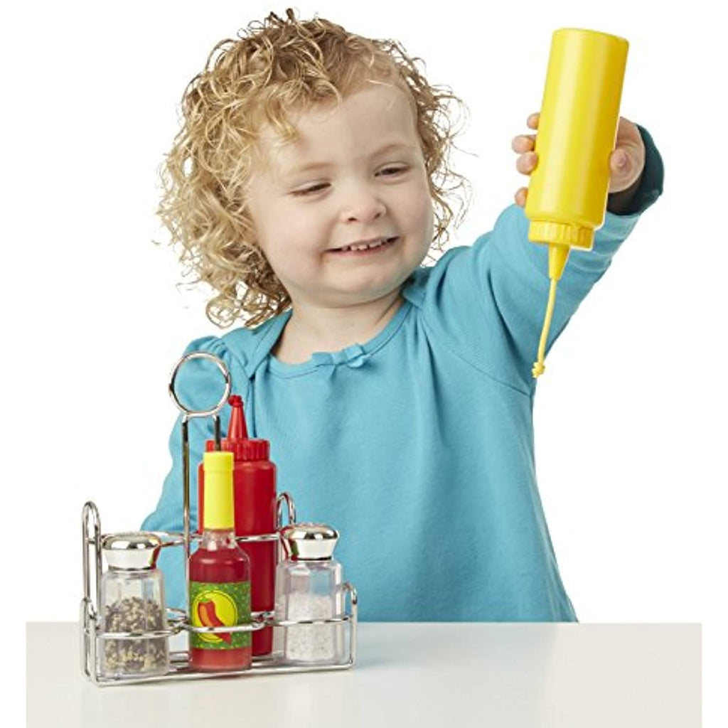 Melissa & Doug Let’s Play House! Stir and Serve Cooking Utensils and Condiment Set