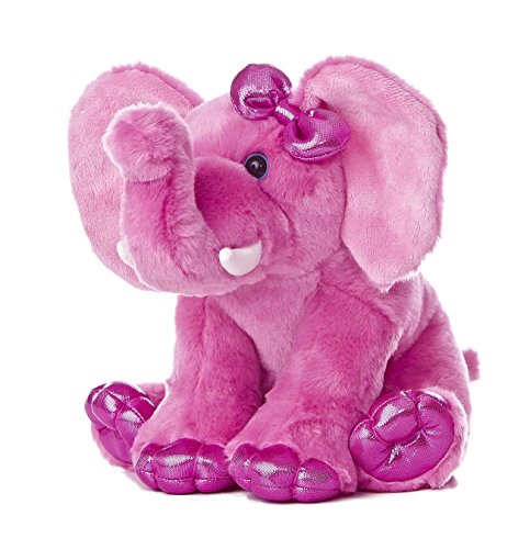 Aurora World Girlz Nation Pink Elephant Plush, 9"