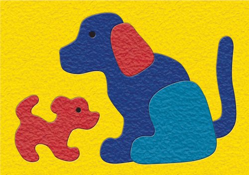 Lauri Crepe Rubber Puzzles - Dog & Puppy