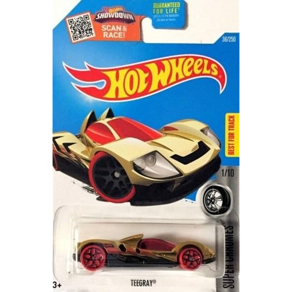 Hot Wheels 2016 - Teegray (Chrome) Black Chrome Y5 With Red Tires L Case #36 .HN#GG_634T6344 G134548TY65362