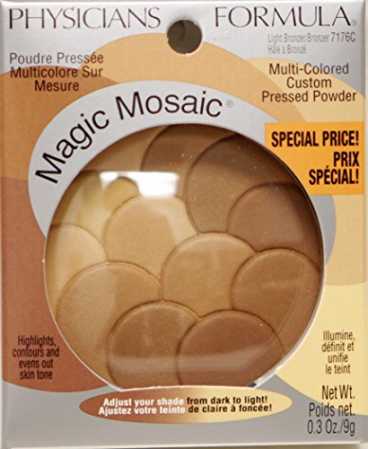 Physicians Formula Magic Mosaic Multi-colored Custom Pressed Powder, Light Bronzer/bronzer #7176C