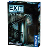 Exit: The Sinister Mansion | Exit: The Game - A Kosmos Game | Family-Friendly, Card-Based at-Home Escape Room Experience for 1 to 4 Players, Ages 12+