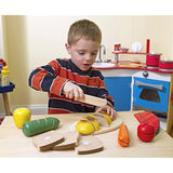 Melissa and Doug Wooden Playsets Bundle - Cutting Food Set with Slice and Bake Cookie Set - Ages 3 and Up - Imaginative Fun