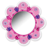 Melissa & Doug Flower Mirror Decorate-Your-Own Kit & 1 Scratch Art Mini-Pad Bundle (08849)