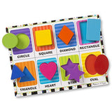 Melissa & Doug Wooden Chunky Puzzle Farm/Pet/Safari/Shapes Puzzle (8 Piece)