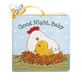 Melissa & Doug Children's Book - Good Night, Baby (Board Book with 5 Play Tags to Tuck into Pockets)