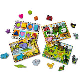 Melissa & Doug Wooden Chunky Puzzle Farm/Pet/Safari/Shapes Puzzle (8 Piece)
