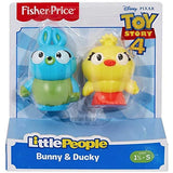 Fisher-Price Little People Bunny and Ducky Toy Story Figure 2-Pack