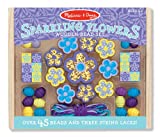 Melissa & Doug Sparkling Flowers Wooden Bead Set