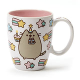Enesco Pusheen Birthday Mug bundle with 10.5" Cupcake Plush