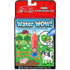 Melissa & Doug On The Farm: Water Wow 'Water Reveal Pad' Activity Book + Free Scratch Art Mini-Pad Bundle (92326)