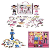 Melissa & Doug Abby & Emma Deluxe Magnetic Dress-Up Plus Tops and Tights and Joey Magnetic Dress-Up Bundle