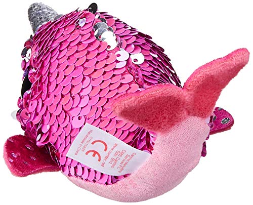 T&Y Ty Teeny Flippables Nelly - Sequin Pink Narwhal 4"