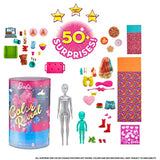 Barbie Color Reveal Set with 50+ Surprises Including 2 Dolls, 3 Pets & 36 Slumber Party-Themed Accessories; Water Reveals Dolls’ & Pets’ Looks & Creates Color Change on Certain Pieces; 28 Mystery Bags