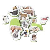 Melissa & Doug Tub Stickables  Wild Animals Soft Shapes Bath Toy