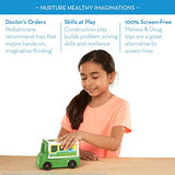 Melissa & Doug Magnetivity Magnetic Tiles Building Playset – Safari Rescue Truck Vehicle (6 Panels, 28 Accessory Magnets, STEM Toy)