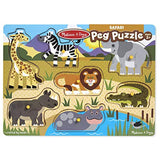 Melissa & Doug World of Animals Peg Puzzle Bundle