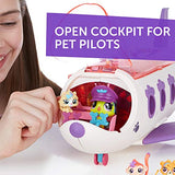 Littlest Pet Shop Pet Jet Playset Toy, Includes 4 Pets, Adult Assembly Required (No Tools Needed), Ages 4 and Up (Amazon Exclusive)