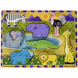 Melissa & Doug Safari Chunky Puzzle (Set of 3)