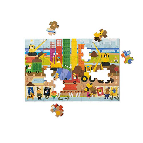 Melissa & Doug Natural Play 60pc Giant Floor Puzzle - Big Builder