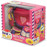 Melissa & Doug Pretty Purse Fill and Spill: First Play Series + 1 Free Pair of Baby Socks Bundle [30496]