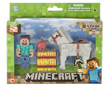 Minecraft Steve with White Horse Figure Pack