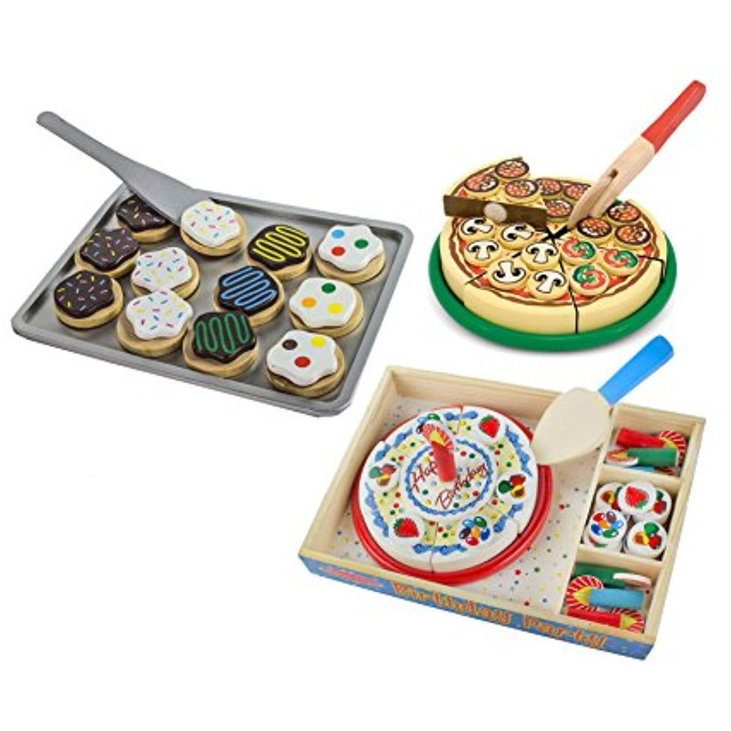 Melissa & Doug Pizza Party with Cookie Set and Birthday Cake
