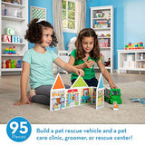 Melissa & Doug Magnetivity Building Play Set – Pet Center with Rescue Vehicle