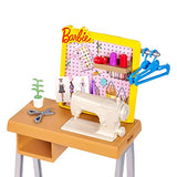 Barbie Fashion Design Studio Playset with Sewing Machine Station, Dress Form and Themed Toys, for 3 to 7 Year Olds