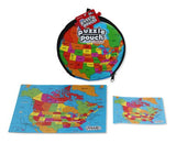 Puzzle Pouch USA/Canada - Educational Jigsaw Puzzle (36 pieces) in Portable Pouch