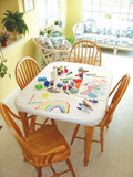 Mom Invented - Tidy Table Covers - Fits Rectangular Tables - Great for Arts and Crafts, Meal Time, Parties and More! - 8 Pack
