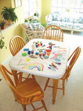 Mom Invented - Tidy Table Covers - Fits Rectangular Tables - Great for Arts and Crafts, Meal Time, Parties and More! - 8 Pack