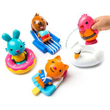 Sago Mini- Pool Party Jinja Bath Toys, Multi-Colour (Spin Master 6041219)